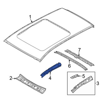 Mazda OE - Right Roof Side Rail Reinforcement