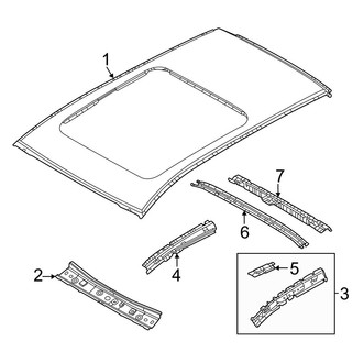Mazda OE - Roof & Components (With Panoramic), (2.5 Turbo)