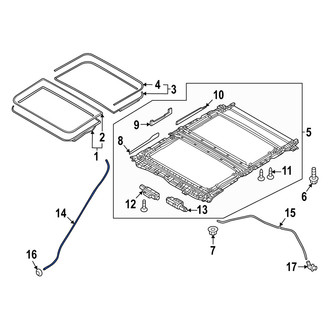 Mazda OE - Front Sunroof Drain Hose