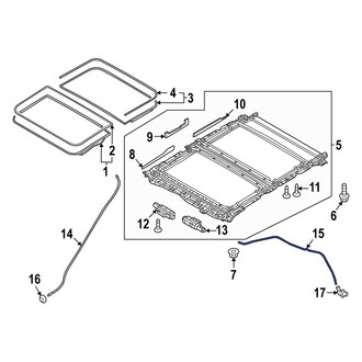 Mazda OE - Rear Sunroof Drain Hose