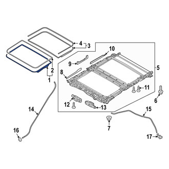 Mazda OE - Front Sunroof Glass