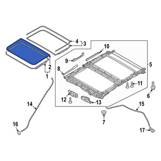 Mazda OE - Front Sunroof Seal