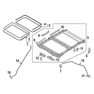 Mazda OE - Rear Sunroof Seal