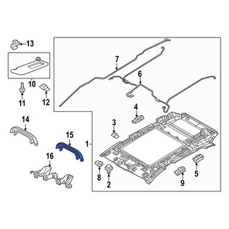 Mazda OE - Rear Left Interior Grab Bar