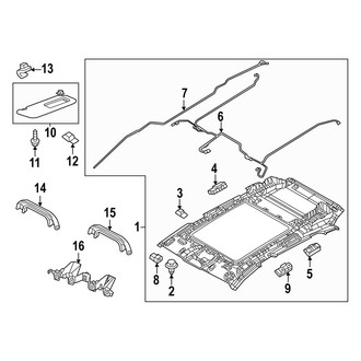 Mazda OE - Roof - Interior Trim (With Panoramic), (2.5 Turbo)