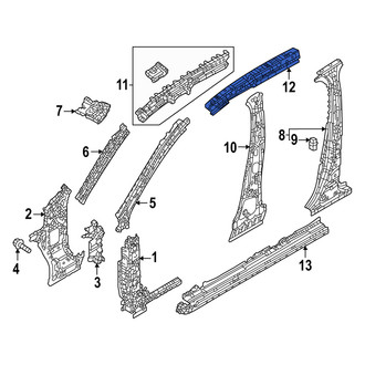 Mazda OE - Left Roof Side Rail Reinforcement