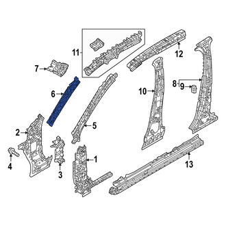 Mazda OE - Left Upper Inner Body A-Pillar