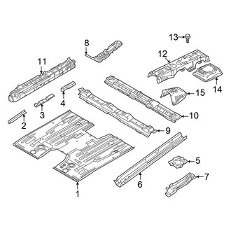 Mazda OE - Pillars, Rocker & Floor - Floor & Rails (Hybrid Preferred / Hybrid Premium / Hybrid Premium Plus)