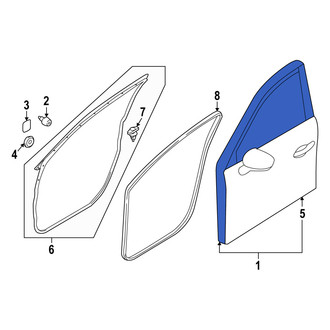 Mazda OE - Front Right Door Shell