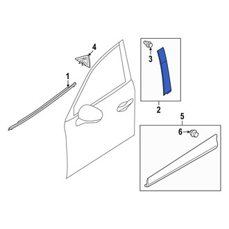 Mazda OE - Rear Left Rearward Door Applique