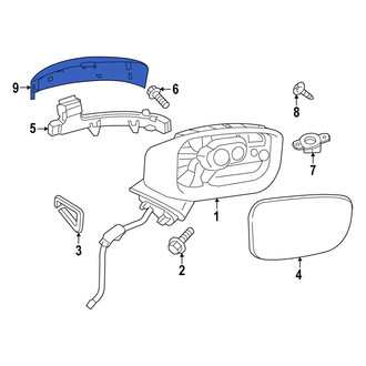 Mazda OE - Front Right Door Mirror Cover