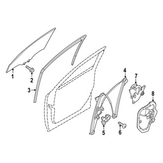 Mazda OE - Front Door - Glass & Hardware