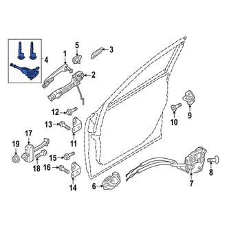 Mazda OE - Front Left Door Lock Cylinder