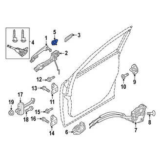 Mazda OE - Front Left Outer Exterior Door Handle Cover