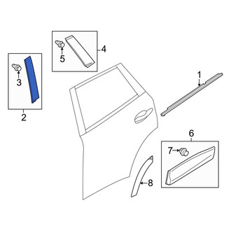 Mazda OE - Rear Left Rearward Door Applique