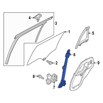 Mazda OE - Rear Right Window Regulator