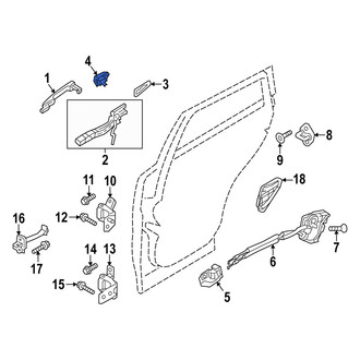 Mazda OE - Rear Left Outer Exterior Door Handle Cover
