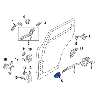 Mazda OE - Rear Right Inner Interior Door Handle