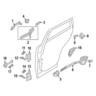 Mazda OE - Rear Door - Lock & Hardware