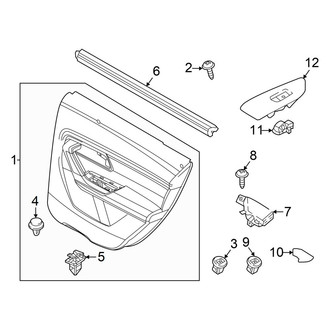 Mazda OE - Rear Door - Interior Trim