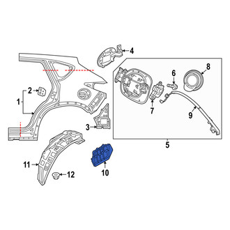 Mazda OE - Rear Quarter Panel Vent