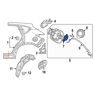 Mazda OE - Rear Fuel Filler Door Lock Actuator