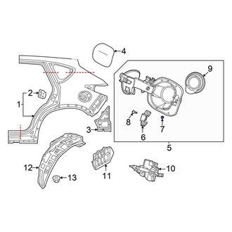Mazda OE - Drive Motor Battery Pack Charging Port Door Bumper Stop