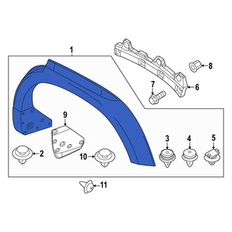 Mazda OE - Front Right Wheel Arch Molding