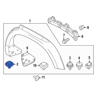 Mazda OE - Wheel Arch Molding Rivet