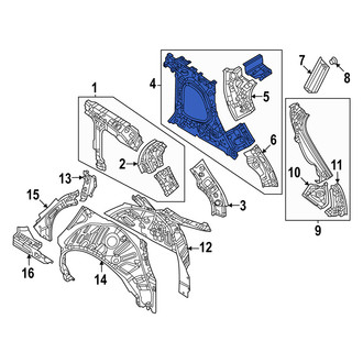 Mazda OE - Left Outer Body D-Pillar