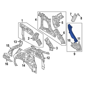 Mazda OE - Left Outer Body D-Pillar