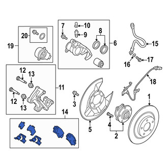 Mazda OE - Rear Disc Brake Pad Set
