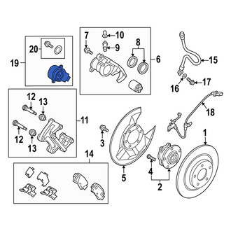 Mazda OE - Rear Right Parking Brake Actuator