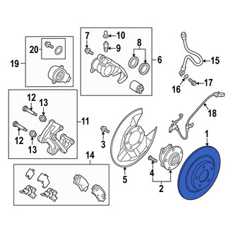 Mazda OE - Rear Disc Brake Rotor