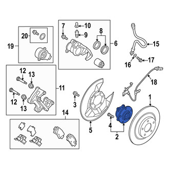 Mazda OE - Rear Wheel Bearing and Hub Assembly