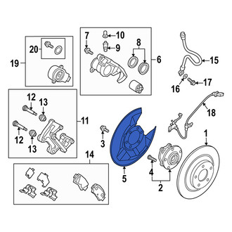 Mazda OE - Rear Left Brake Dust Shield
