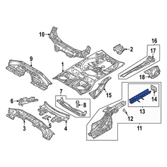 Mazda OE - Rear Left Frame Rail End