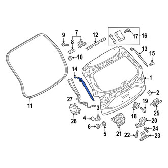 Mazda OE - Left Liftgate Lift Support