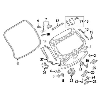 Mazda OE - Lift Gate - Gate & Hardware