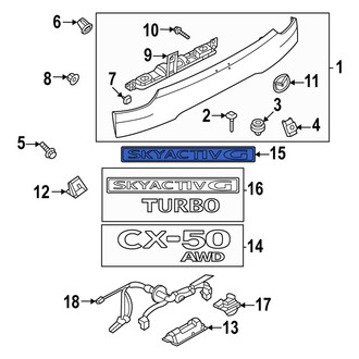 Mazda OE - Rear Hatch Emblem