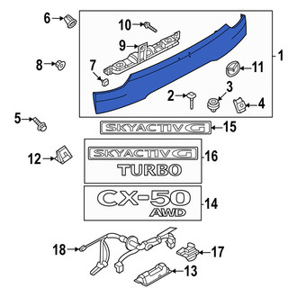 Mazda OE - Rear Liftgate Finish Panel