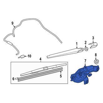 Mazda OE - Rear Wiper Motor