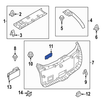 Mazda OE - Liftgate Trim Cap