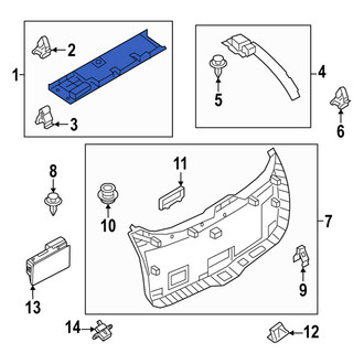 Mazda OE - Rear Upper Liftgate Trim