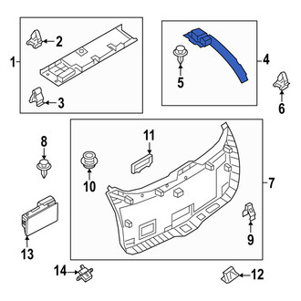 Mazda OE - Rear Left Liftgate Trim