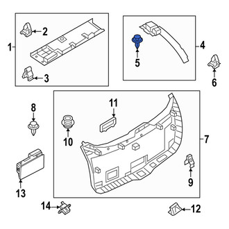 Mazda OE - Center Liftgate Trim Panel Clip