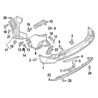 Mazda OE - Bumper Cover Grommet