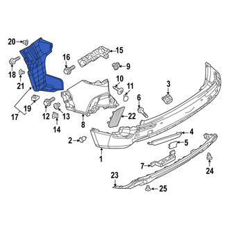 Mazda OE - Rear Left Bumper Splash Shield