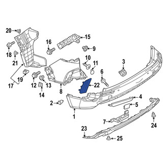 Mazda OE - Rear Left Bumper Cover Spacer Panel