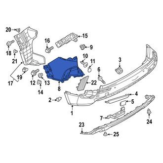 Mazda OE - Rear Right Upper Bumper Cover